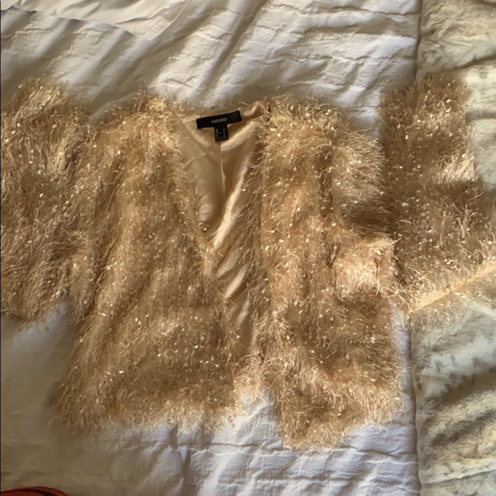 Gold long sleeve top